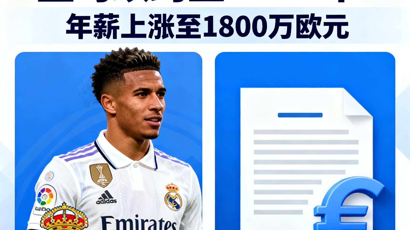 转会新闻：贝林厄姆与皇马续约至2030年，年薪上涨至1800万欧元